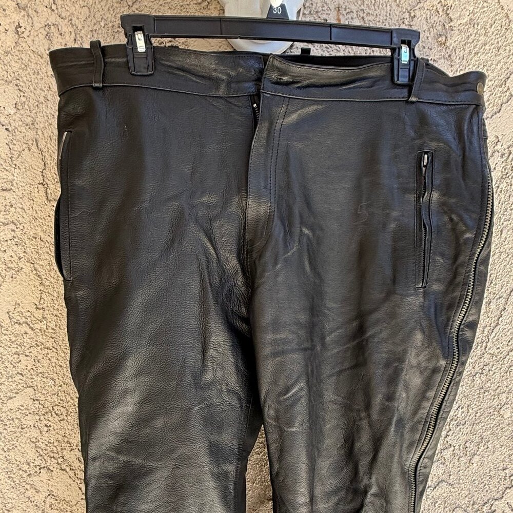 Heavy Duty Dream Apperal Mens Leather biker pants Size 48